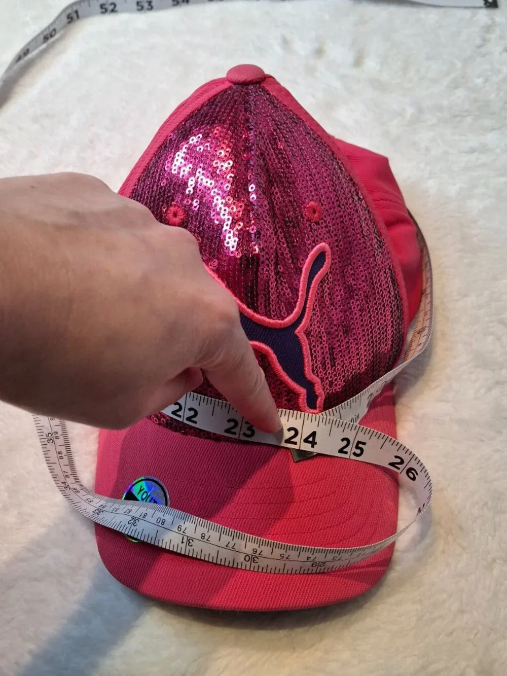 Puma Youth Girls Baseball Cap Sz O/S Sequins Sporty Athleisure Preppy NWT